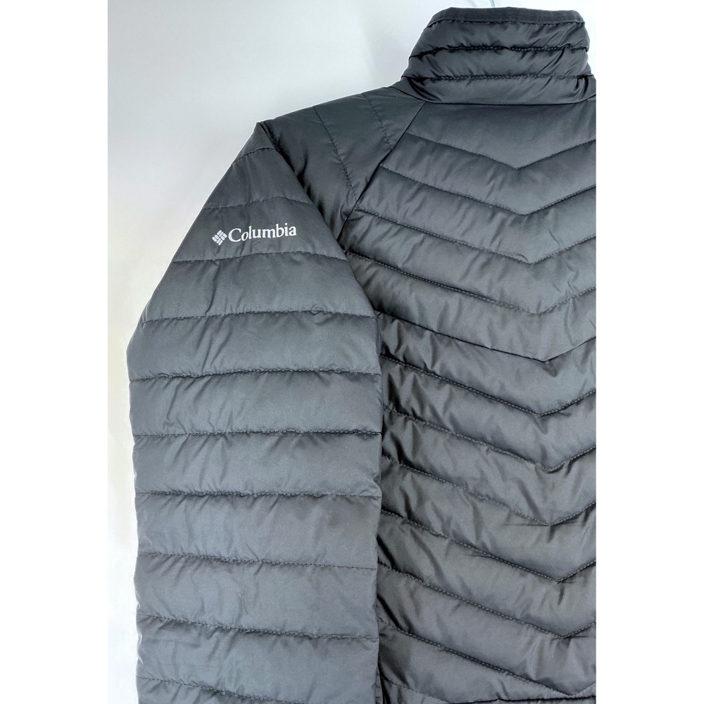 Columbia Powder Lite Jacket Sz M Black Omni-Heat Quilted Outdoors Winter Utility - Picture 6 of 13